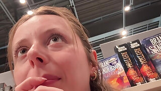 Trying Not to Cum in the Bookstore While Hunting for Smut