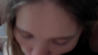 Private Cumshot Sperm in Face Deepthroath Blowjob Stepsister