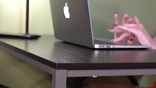 Bella's After Work Interview as Hooters Girl - (dreamgirls in Socks)