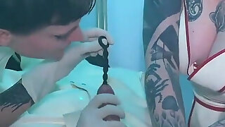 Latex Medical Procedure: Bound, Urethral Play, and Drained