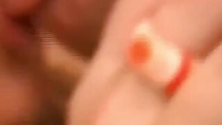 The Slutty Secretary Masturbates While Watching a Porn Movie and He Takes Advantage of It to Get a Nice Blowjob